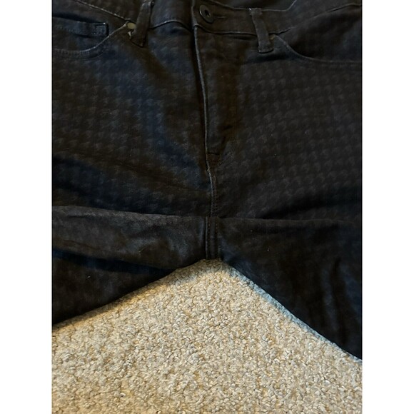 Torrid Jeans 12R Black Super Soft Sky High Rise Skinny‎ Houndstooth Stretch $85 - Picture 8 of 8